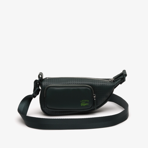 Unisex Lacoste Perforated Shoulder Bag - Small