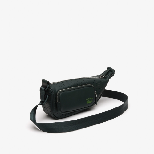 Unisex Lacoste Perforated Shoulder Bag - Small