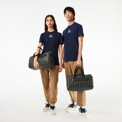 Unisex Lacoste The Blend Monogram Print Weekend Bag