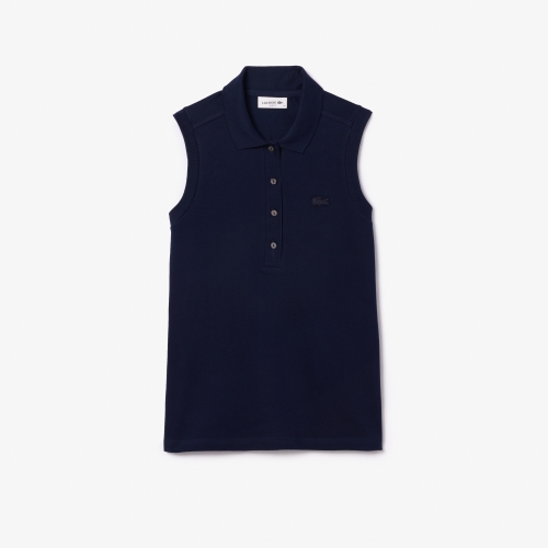 Women's Lacoste Sleeveless Cotton Piqué Polo Shirt