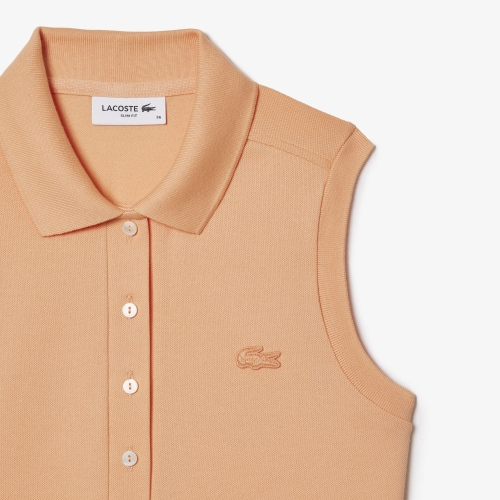 Women's Lacoste Sleeveless Cotton Piqué Polo Shirt