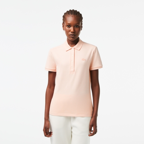 Women’s Lacoste Regular Fit Striped Organic Cotton Polo