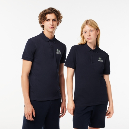 Regular Fit Signature Print Pique Polo Shirt