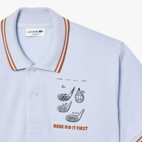 Original L.12.12 Embroidered Patent Cotton Polo Shirt