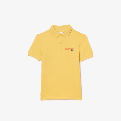 Lacoste Print Cotton Piqué Polo Shirt  