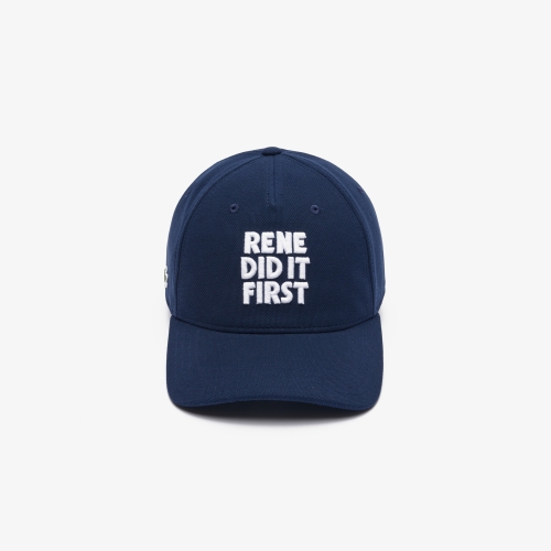 3D Embroidered Cotton Piqué Baseball Cap 