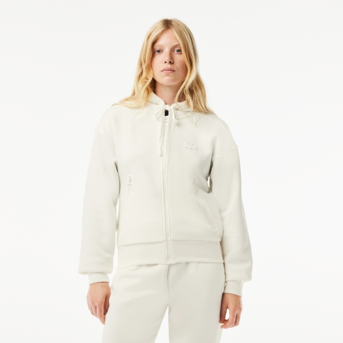Zipped Cotton Jogger Sweatshirt 