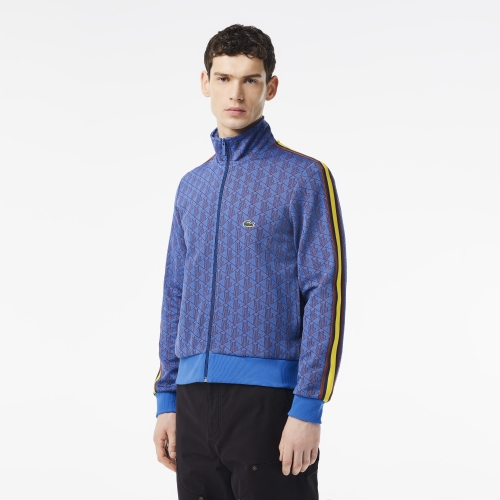 Paris Jacquard Monogram Zipped Sweatshirt