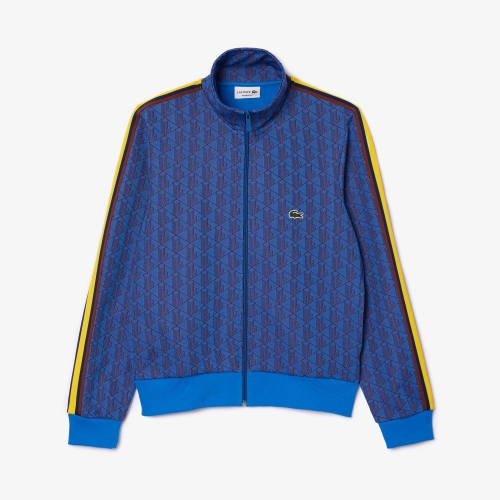 Paris Jacquard Monogram Zipped Sweatshirt