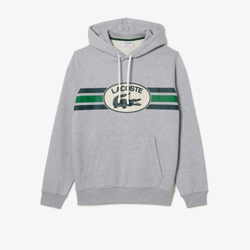 Loose Fit Monogram Print Hoodie