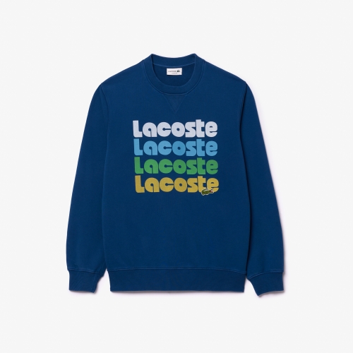 Washed Effect Ombré Print Jogger Sweatshirt
