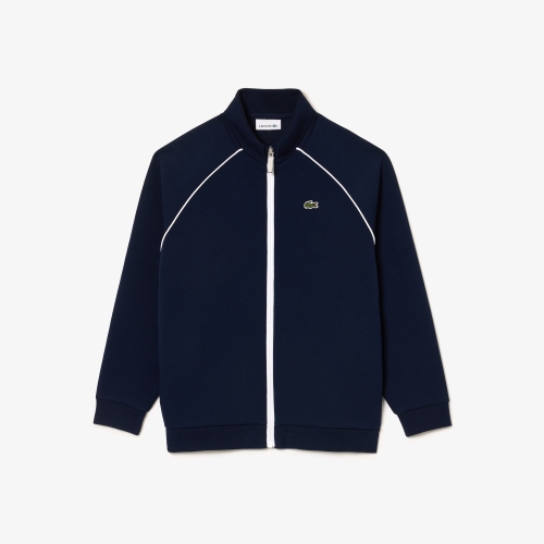 Zip-up sweatshirt with contrasting details