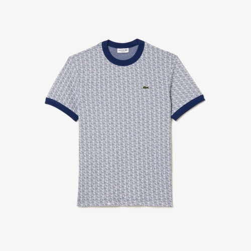 Regular Fit Jacquard Monogram T-shirt