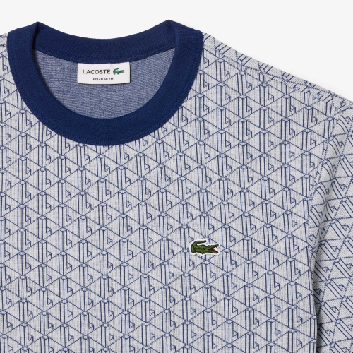 Regular Fit Jacquard Monogram T-shirt