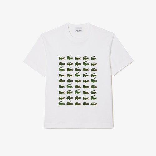 Cotton Crocodile Print T-shirt