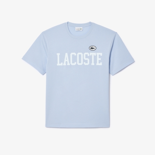 Cotton Contrast Print and Badge T-shirt