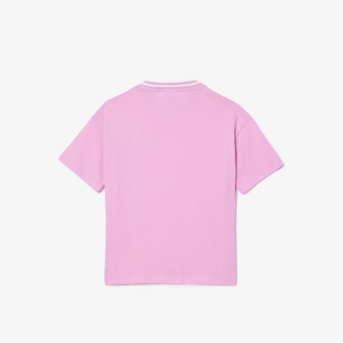 Croc Print Cotton Jersey T-shirt