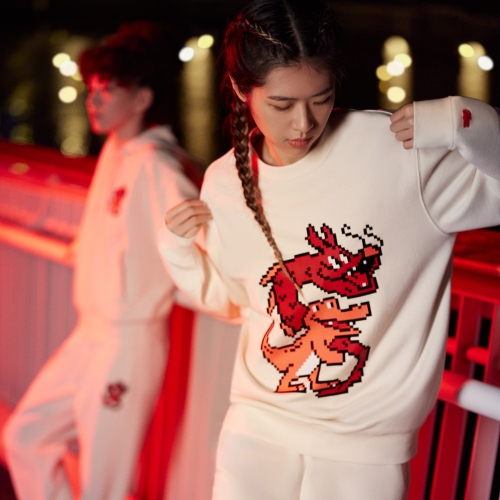 Printed Pique Track Pants